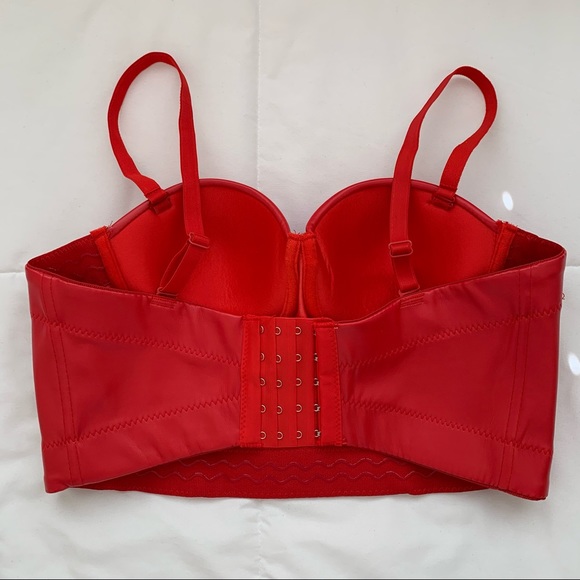 faux leather corset bustier - Picture 5 of 7